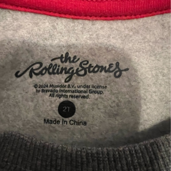 Rolling Stones sweatshirt 2T - Picture 3 of 4